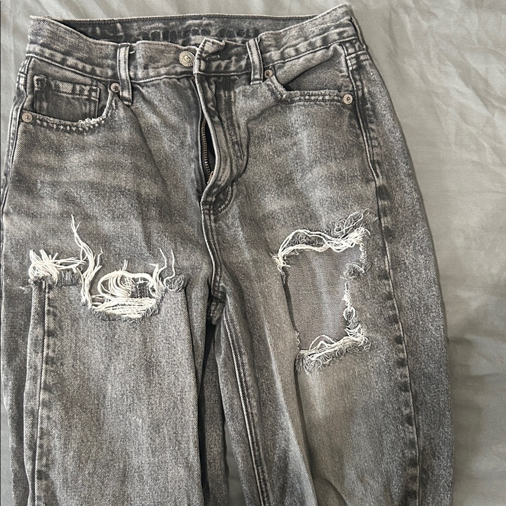 American Eagle Outfitters Distressed Black Jeans